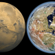 Hipotético aspecto de Marte tal y como era hace millones de años. Imagen: NASA